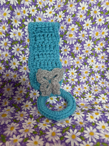 Bright Blue Towel Holder