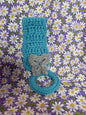 Bright Blue Towel Holder