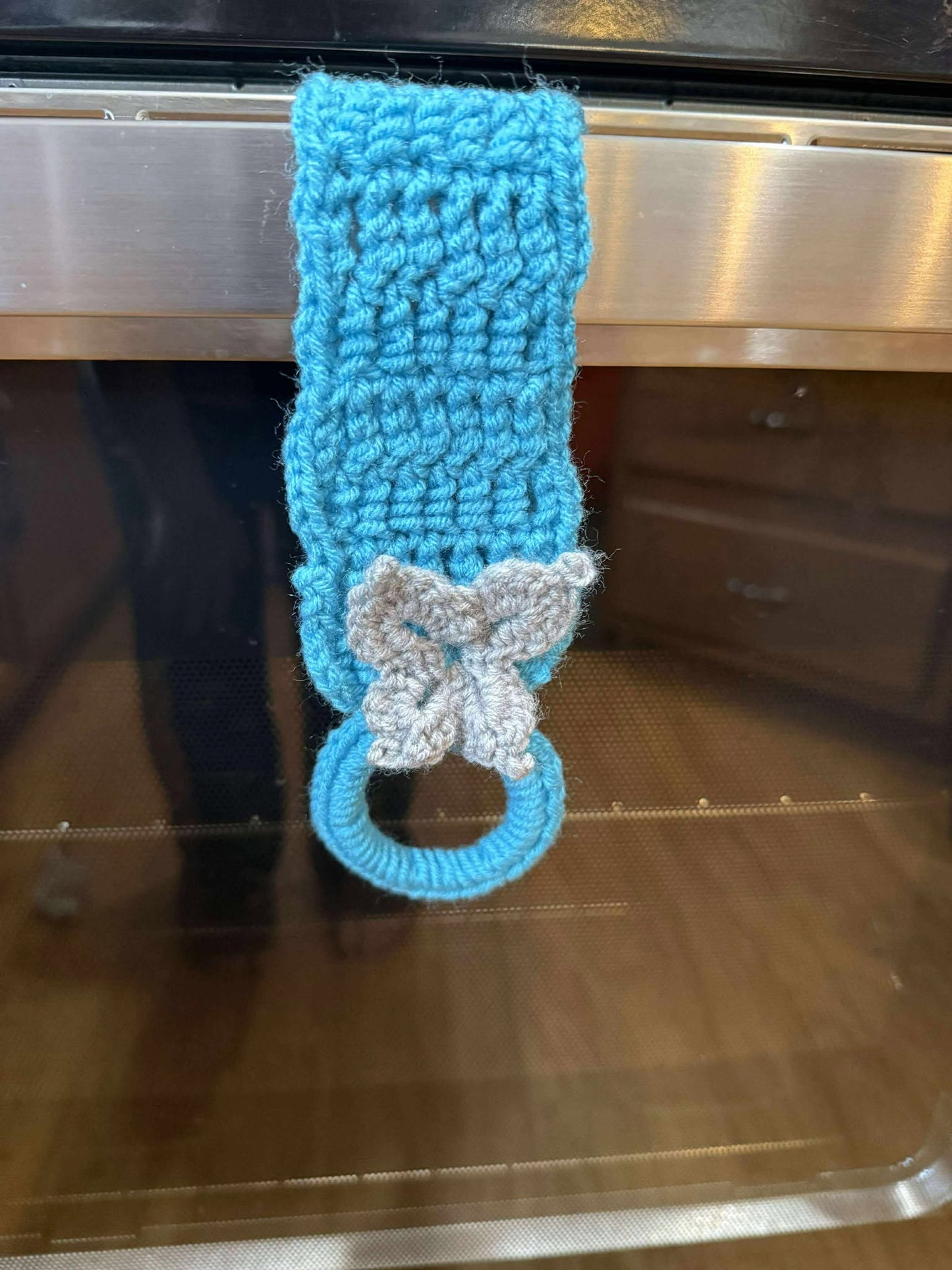 Bright Blue Towel Holder